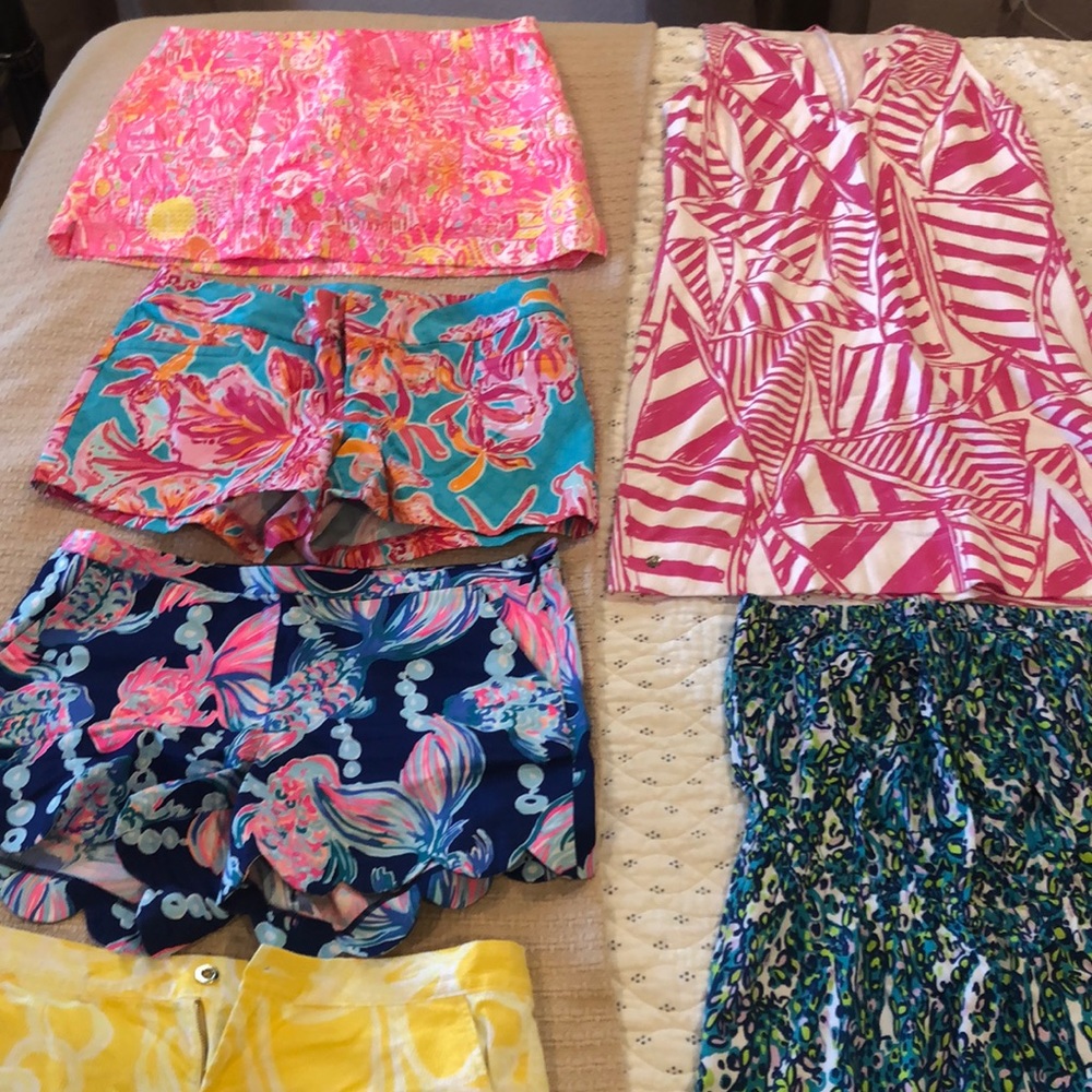 Lilly Pulitzer dresses, shorts and skort